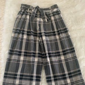 Anthropologie Luca Plaid wide legs